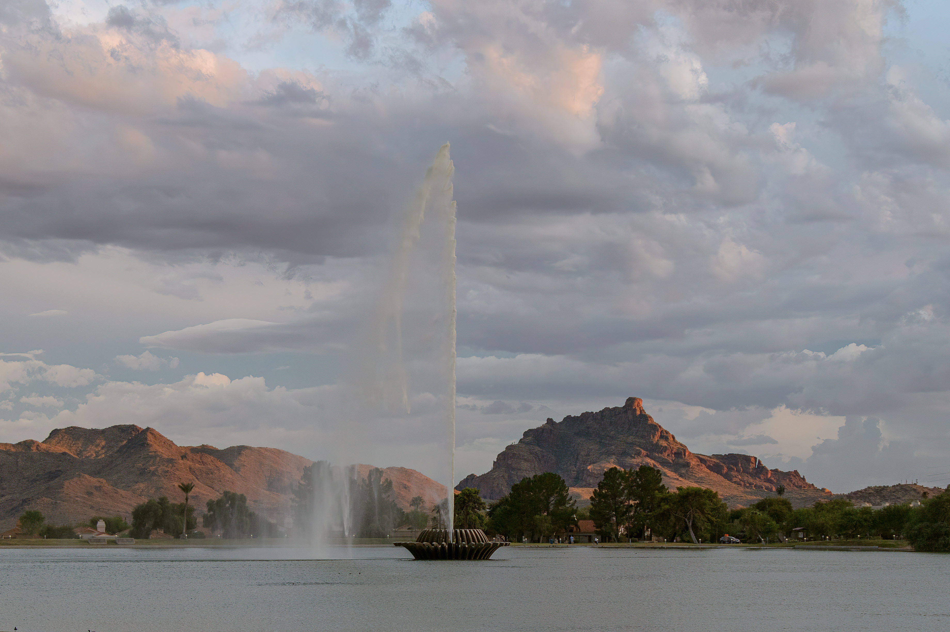Fountain and Redrock
