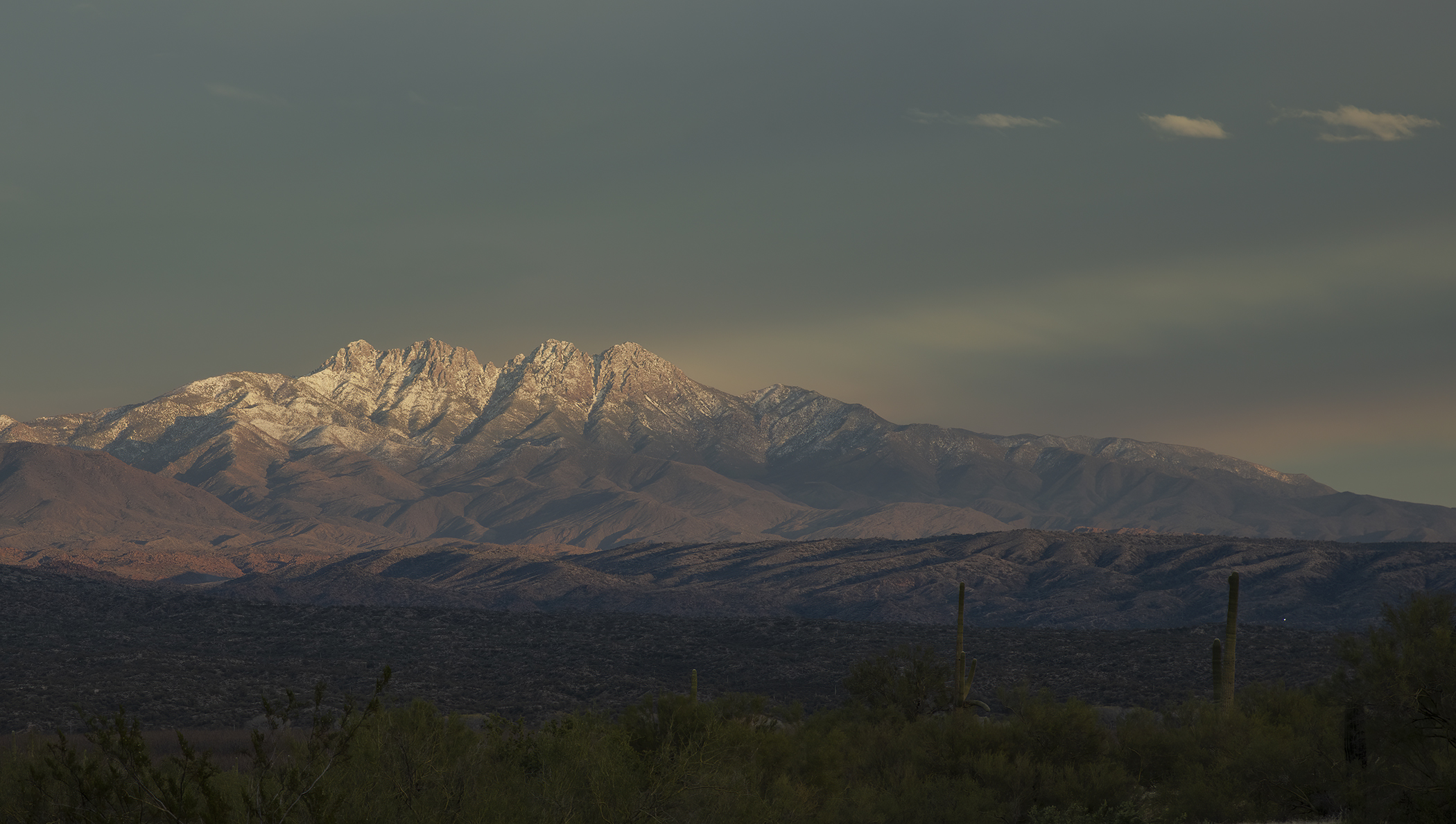 Four Peaks at sunset 2