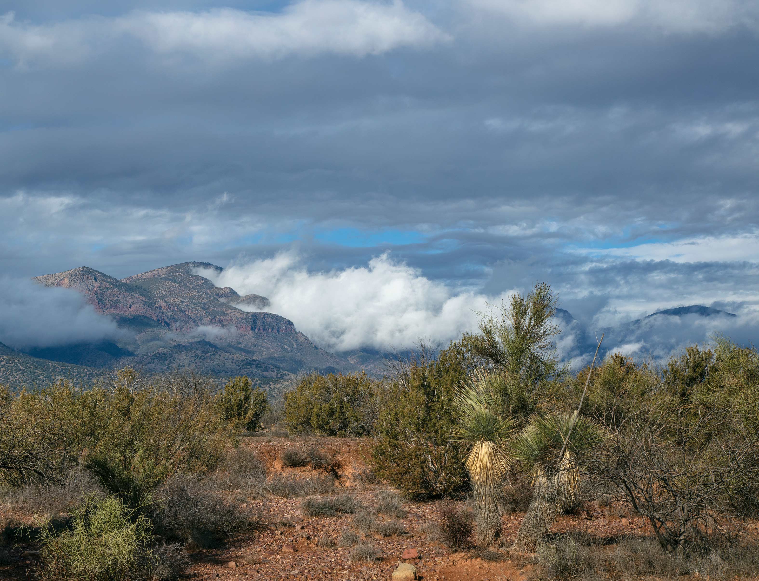 Clouds in mountains near Payson